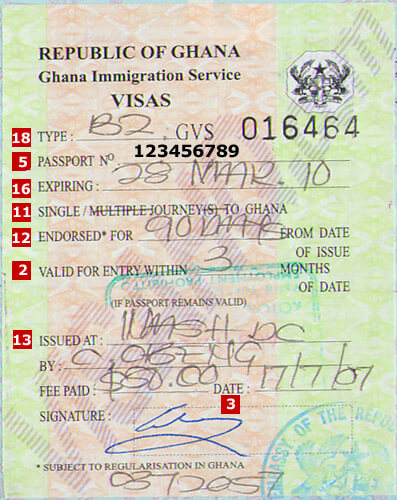 Visa de Ghana